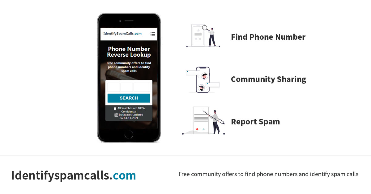 Phone number reverse lookup report and identify spam calls